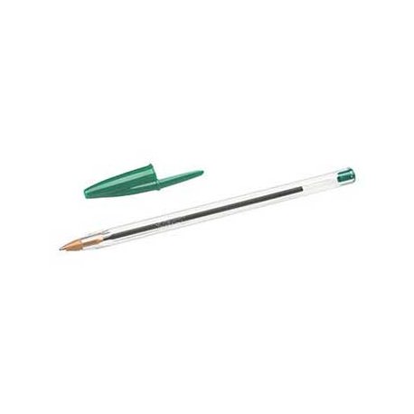 Esferográfica Verde 1mm Ball Point BIC Cristal 50un 1171053