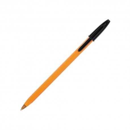 Esferográfica Preto 0,8mm Ball Point Fine BIC Orange 20un 1171062