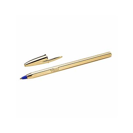 Esferográfica Azul 1mm BIC Edição Especial Dourado 20un 117921340