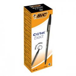 Esferográfica Preto 0,7mm BIC Cristal Exact 20un 117992603