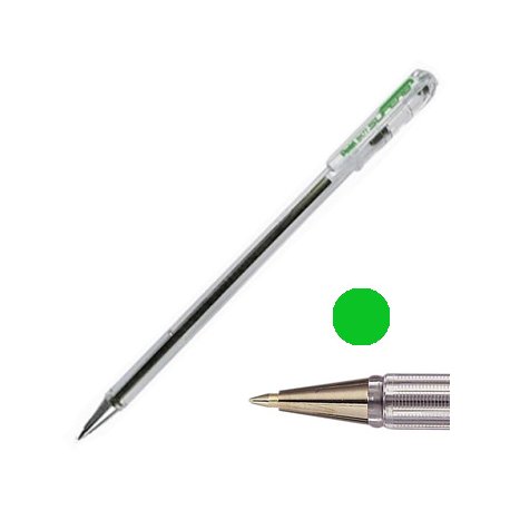 Esferográfica Verde 0,7mm Pentel BK 77 12un 11714002VD