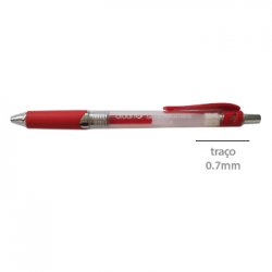 Esferográfica Vermelho 0,7mm Gel Retrátil AC1369-03 1un 117Z28727