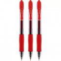 Esferográfica Vermelho 0,7mm Gel Retrátil Pilot G-2 3un 1171227