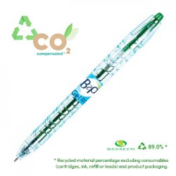 Esferográfica Verde 0,7mm Gel Retrátil Pilot B2P BeGreen 1u 1171968