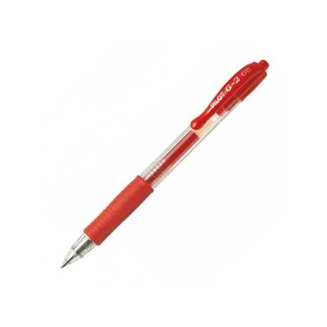 Esferográfica Vermelho 0,5mm Gel Retrátil Pilot G-2 1un 1171983