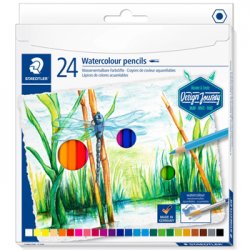 Lápis Cor Aguarelável 24un Cx Metal STAEDTLER 14610C M12 1602304