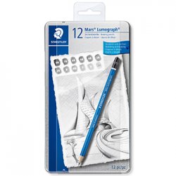 Lápis Grafite 100G12S STAEDTLER Mars Lumograph Cx Metal 12un 1361202