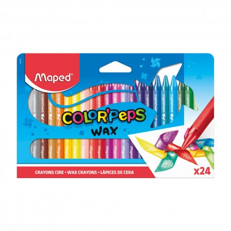 Lápis de Cera 24 Cores Maped Color Peps 160861013