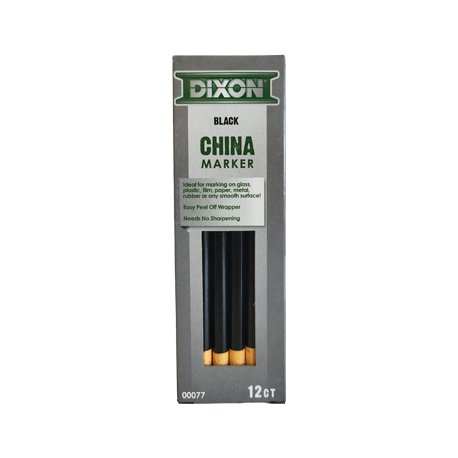 Lapis Dermatografico Dixon Marker Preto Cx 12un 160163307