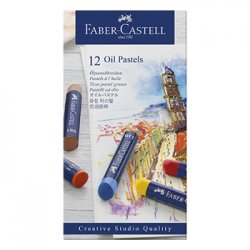 Lápis Pastel a Óleo Faber Castell Cx 12un 1602312