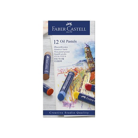 Lápis Pastel a Óleo Faber Castell Cx 12un 1602312