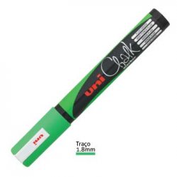 Marcador Giz UNI PWE-5M 1,8-2,5mm Verde Fluorescente 1un 1293263/UN