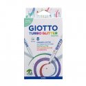 Marcador Feltro Giotto Turbo Glitter Pastel 8 Cores 130426300