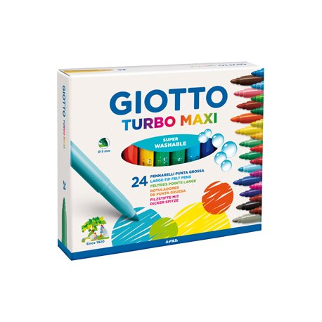 Marcador Feltro Giotto Turbo Maxi 24 Cores 130455000