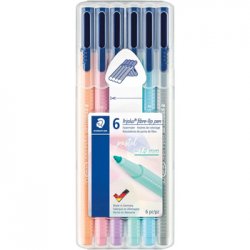 Marcador Feltro Staedtler Triplus 323 Estojo Box 6un Hygge 1303006