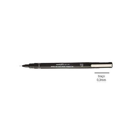 Marcador Fino Uniball Calibrado PIN 0,3mm Preto 1un 1293253/UN