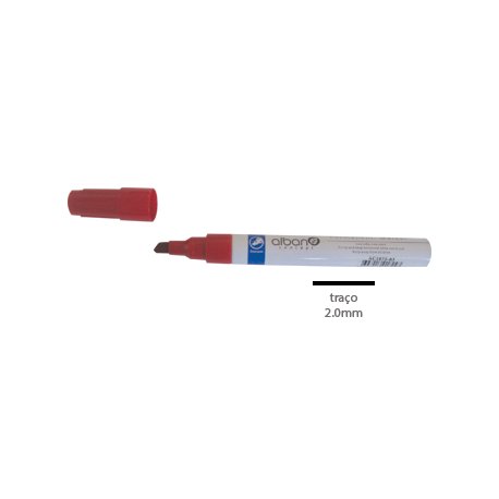 Marcador Permanente Grosso 2mm Vermelho 1un 130Z11870