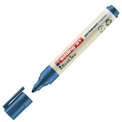 Marcador Permanente Grosso Edding e-21 1,5-3mm Azul 1un 1308018