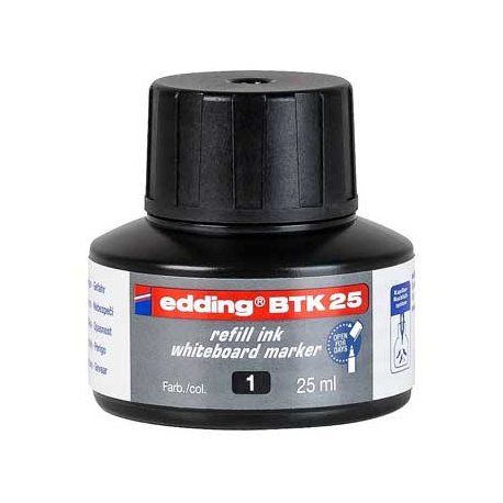 Recarga Marcador Quadros Brancos Edding BTK25 Preto 25ml 1un 1320251