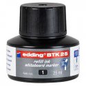 Recarga Marcador Quadros Brancos Edding BTK25 Preto 25ml 1un 1320251