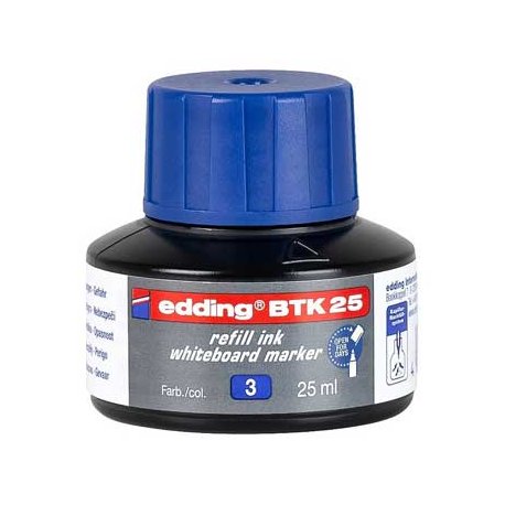 Recarga Marcador Quadros Brancos Edding BTK25 Azul 25ml 1un 1320253