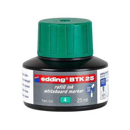 Recarga Marcador Quadros Brancos Edding BTK25 Verde 25ml 1un 1320254