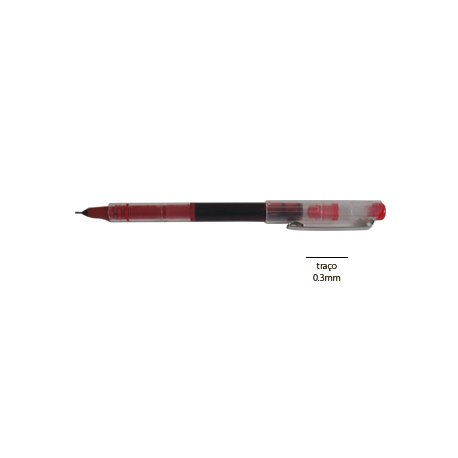 Marcador Roller Needle Point 0,3mm Vermelho 1un 117Z01104