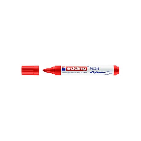 Marcador Tecidos Edding 4500 2-3mm Vermelho 1un 1301628