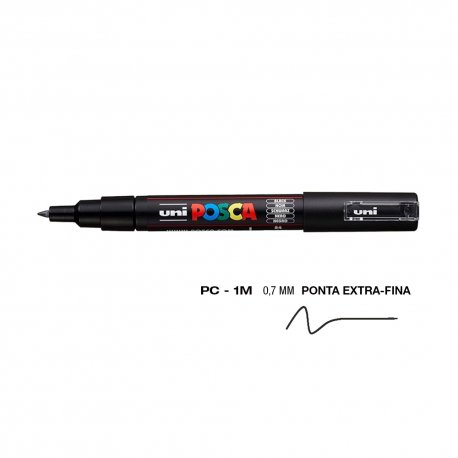 Marcador Uniball Posca PC-1M 0,7mm Preto (24) 1un 1293148/UN