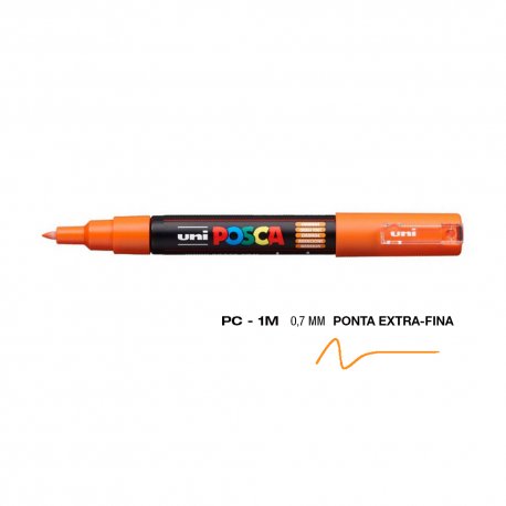 Marcador Uniball Posca PC-1M 0,7mm Laranja (4) 1un 1293160/UN