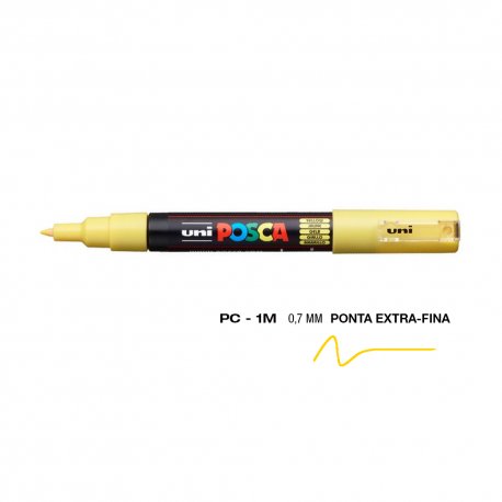 Marcador Uniball Posca PC-1M 0,7mm Amarelo (2) 1un 1293162/UN