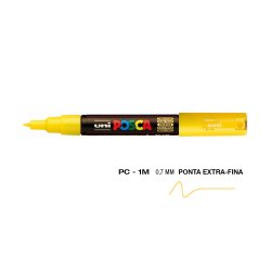 Marcador Uniball Posca PC-1M 0,7mm Amarelo Palha (73) 1un 1293163/UN