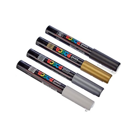 Marcador Uniball Posca PC-1M 0,7mm 4 Cores 4un 1293276