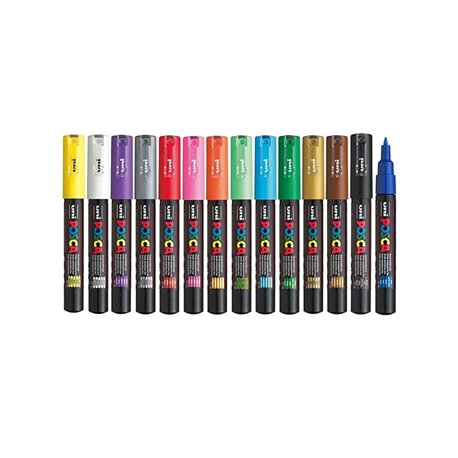 Marcador Uniball Posca PC-1M 0,7mm 15 Cores 15un 1293278