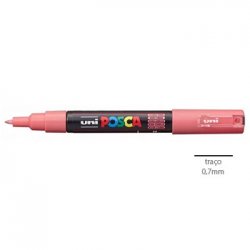 Marcador Uniball Posca PC-1M 0,7mm Rosa Coral (66) 1un 1293316/UN