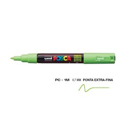 Marcador Uniball Posca PC-1M 0,7mm Verde Maçã (72) 1un 1293318/UN