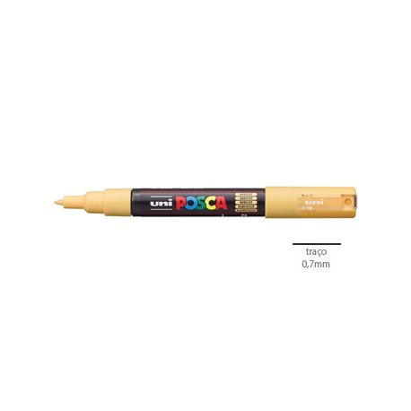 Marcador Uniball Posca PC-1M 0,7mm Apricot (P4) 1un 1293320/UN