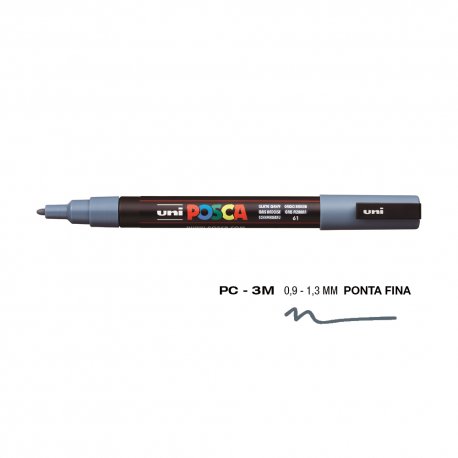 Marcador Uniball Posca PC-3M 0,9mm Cinza Slate (61) 1un 1293177/UN