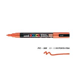 Marcador Uniball Posca PC-3M 0,9mm Laranja (4) 1un 1293182/UN