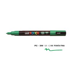 Marcador Uniball Posca PC-3M 0,9mm Verde (6) 1un 1293190/UN