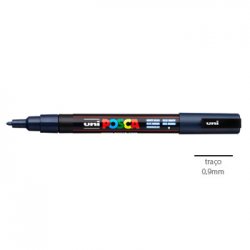 Marcador Uniball Posca PC-3M 0,9mm Azul Marinho (9) 1un 1293332/UN