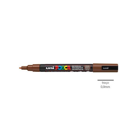 Marcador Uniball Posca PC-3M 0,9mm Castanho Escuro (22) 1un 1293333/UN