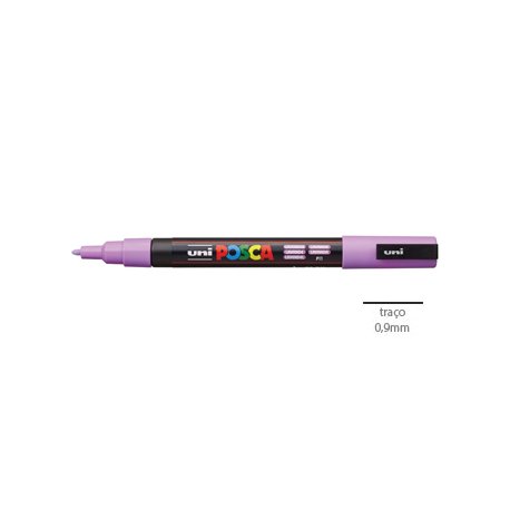 Marcador Uniball Posca PC-3M 0,9mm Lavanda (P11) 1un 1293336/UN