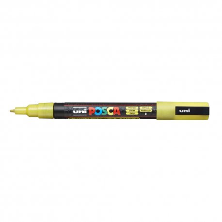 Marcador Uniball Posca PC-3ML 0,9mm Amarelo Glitter (L9) 1un 1293358/UN