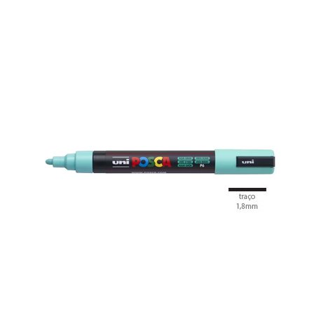 Marcador Uniball Posca PC-5M 1,8mm Verde Aqua (P6) 1un 1293348/UN