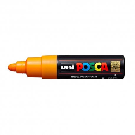 Marcador Uniball Posca PC-7M 4,5mm Amarelo Brilhante (3) 1un 1293282/UN