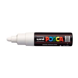 Marcador Uniball Posca PC-7M 4,5mm Branco (1) 1un 1293285/UN