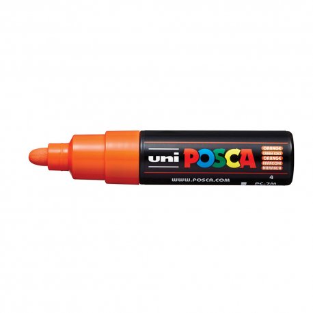 Marcador Uniball Posca PC-7M 4,5mm Laranja (4) 1un 1293288/UN