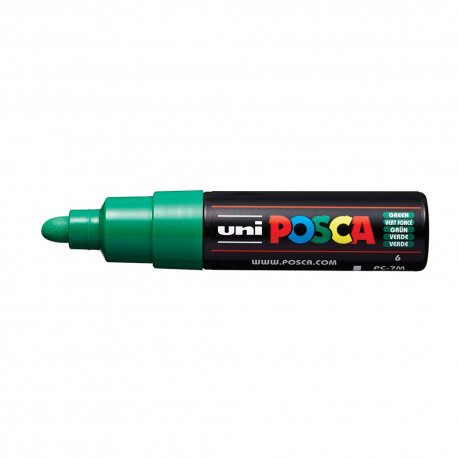 Marcador Uniball Posca PC-7M 4,5mm Verde (6) 1un 1293292/UN