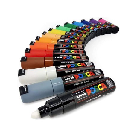 Marcador Uniball Posca PC-7M 4,5mm 15 Cores 15un 1293297